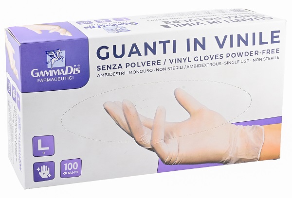 GUANTI VINILE SENZA POLVERE LARGE 100 PEZZI - Farmamood