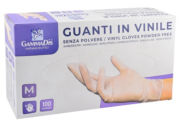 GUANTI VINILE SENZA POLVERE MEDIUM 100 PEZZI - Farmamood