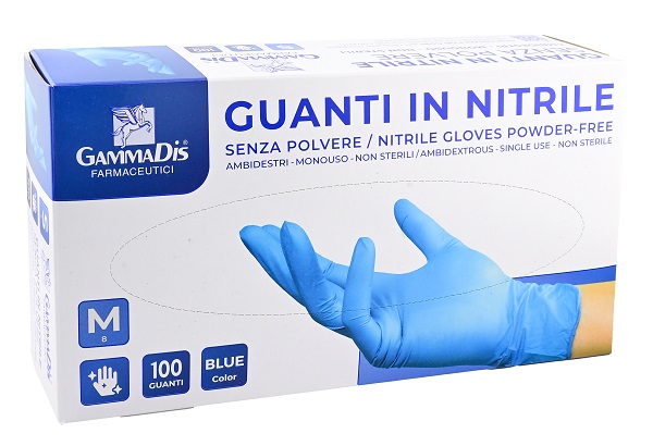 GUANTI NITRILE SENZA POLVERE SMALL 100 PEZZI - Farmamood