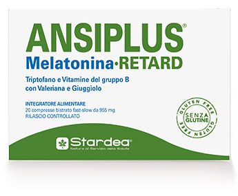 ANSIPLUS RETARD MELATONINA 20 COMPRESSE BISTRATO FAST SLOW 955 MG - Farmamood