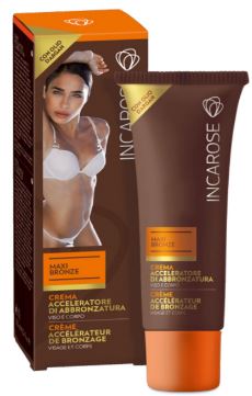 INCAROSE MAXI BRONZE CREMA ACCELERATORE DI ABBRONZATURA 125 ML - Farmamood
