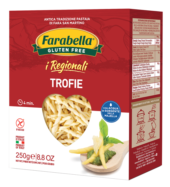 FARABELLA TROFIE I REGIONALI PASTA FRESCA STABILIZZATA 250 G - Farmamood