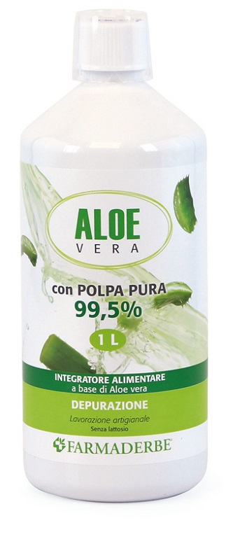 ALOE VERA SUCCO DI ALOE VERA POLPA PURA 1000 ML - Farmamood
