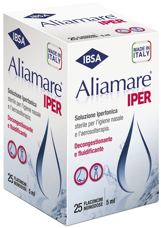 ALIAMARE 25 FLACONCINI IPERTONICI DA 5 ML - Farmamood