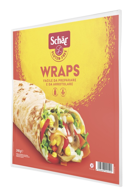 SCHAR WRAPS PIADINA ARROTOLABILE SENZA LATTOSIO 240 G - Farmamood