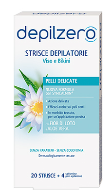 DEPILZERO STRISCE VISO E BIKINI 20 PEZZI - Farmamood