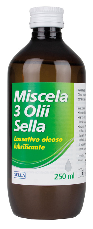 MISCELA 3 OLII LASSATIVO MD SELLA 250 ML - Farmamood