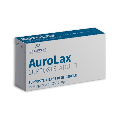 SUPPOSTE AUROLAX GLICEROLO 2500 MG 18 SUPPOSTE - Farmamood