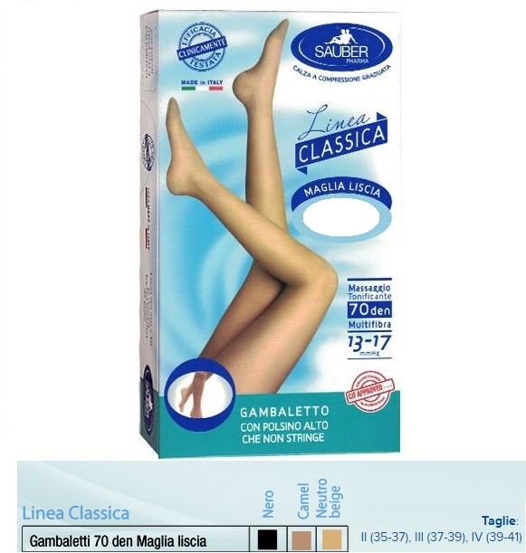 SAUBER GAMBALETTO MAGLIA LISCIA 140 DENARI NERO 2 - Farmamood