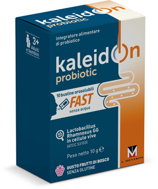 KALEIDON PROBIOTIC FAST FRUTTI DI BOSCO 10 BUSTE OROSOLUBILI - Farmamood