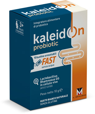 KALEIDON PROBIOTIC FAST BIANCO NATURALE 10 BUSTE OROSOLUBILI - Farmamood