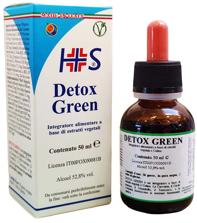 DETOX GREEN GOCCE 50 ML - Farmamood