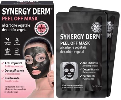 SYNERGY DERM PEEL OFF MASK 4 TRATTAMENTI MONODOSE 7 G - Farmamood