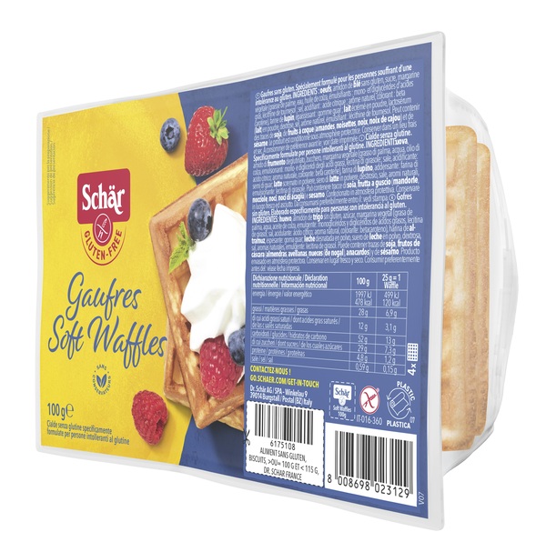 SCHAR GAUFRE SOFT WAFFLES 100 G - Farmamood