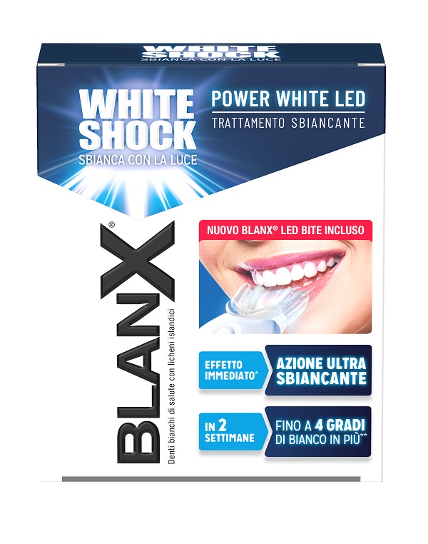 BLANX WHITE SHOCK TRATTAMENTO POWER WHITE GEL 30 ML CON BITE - Farmamood