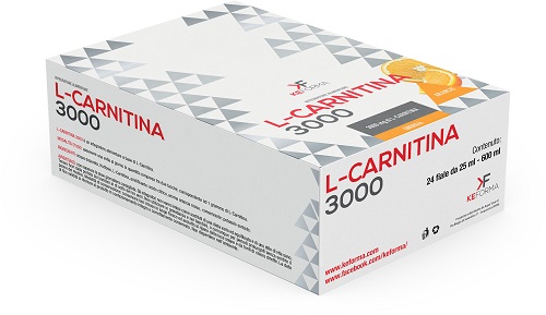 L CARNITINA 3000 MG 24 FLACONCINI 25 ML ARANCIA - Farmamood