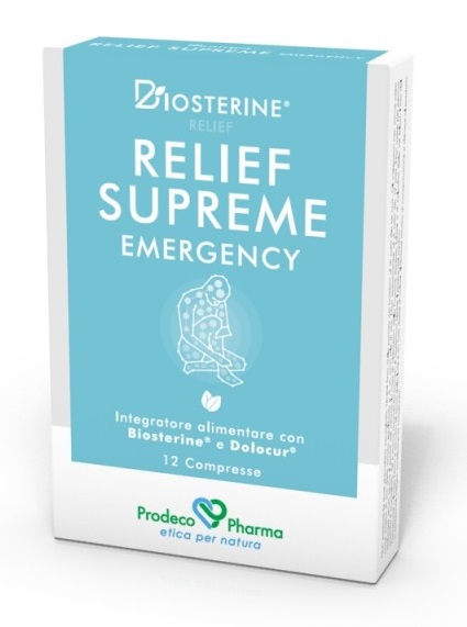 BIOSTERINE RELIEF SUPREME EMERGENCY 12 COMPRESSE - Farmamood