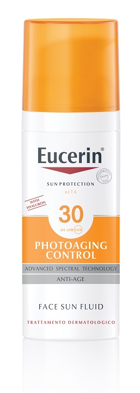 EUCERIN SUN PROTECTION SPF 30 PHOTOAGING CONTROL FACE SUN FLUID ANTI AGE 50 ML - Farmamood