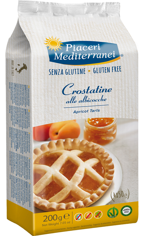 PIACERI MEDITERRANEI LE BONTA' DEL MATTINO CROSTATINE ALL'ALBICOCCA 4 X 50 G - Farmamood