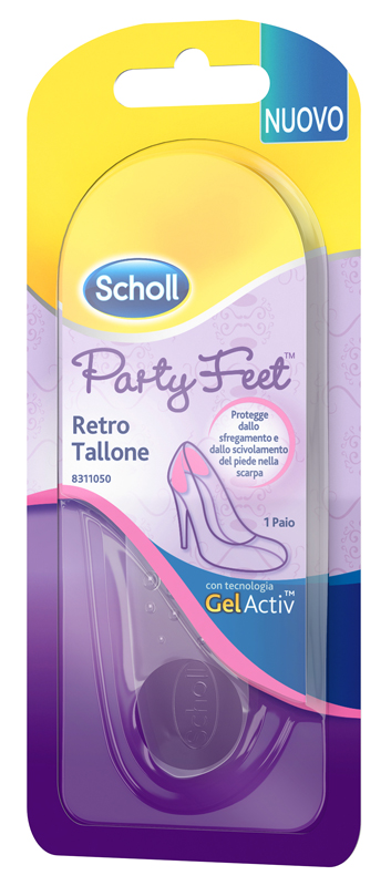 PLANTARE ORTOPEDICO PER RETRO TALLONE PARTY FEET SCHOLL GEL ACTIV 1 PAIO - Farmamood