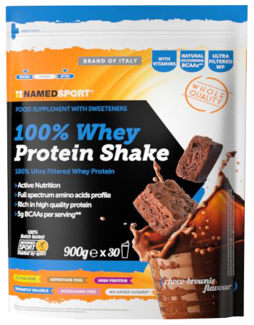 100% WHEY PROTEIN SHAKE CHOCO BROWNIE 900 G - Farmamood