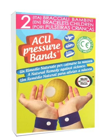 BRACCIALE ACU PRESSURE BAND BAMBINI 2 PEZZI - Farmamood