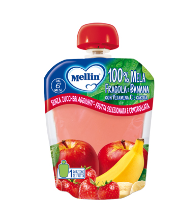 MELLIN POUCH MELA/FRAGOLA/BANANA 90 G - Farmamood