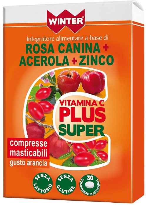 WINTER VITAMINA C PLUS SUPER  + ZINCO 30 COMPRESSE MASTICABILI - Farmamood
