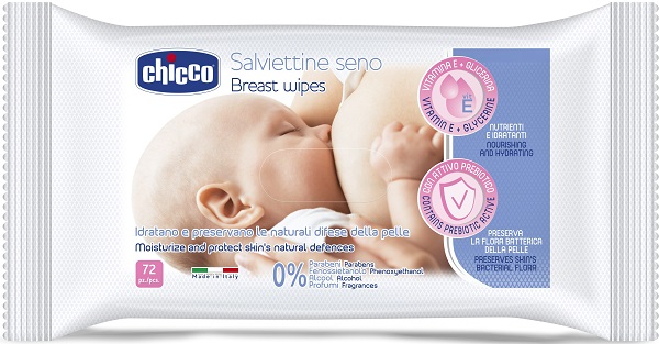CHICCO SALVIETTE DETERGENTI PER IL SENO 72 PEZZI - Farmamood