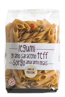 GAROFALO PENNONI PASTA SENZA GLUTINE LEGUMI E CEREALI 400 G - Farmamood