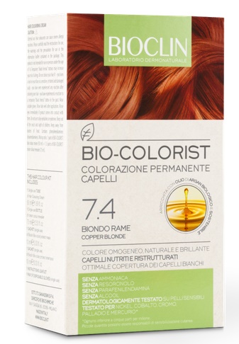 BIOCLIN BIO COLORIST 7,4 BIONDO RAME - Farmamood