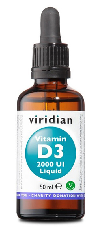 VIRIDIAN VITAMIN D3 2000UI LIQUID 50 ML - Farmamood