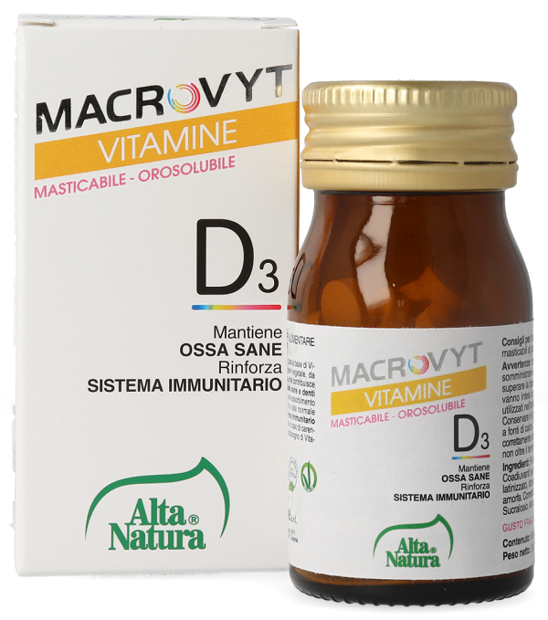 MACROVYT VITAMINA D3 VEG 60 COMPRESSE OROSOLUBILI - Farmamood