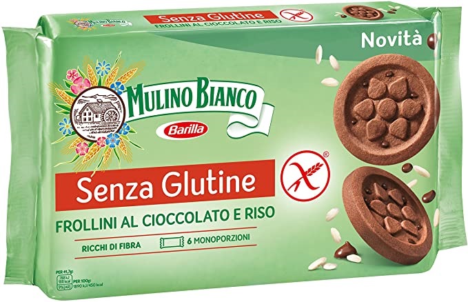 MULINO BIANCO SENZA GLUTINE FROLLINI AL CIOCCOLATO E RISO 6 MONOPORZIONI DA 41,66 G - Farmamood