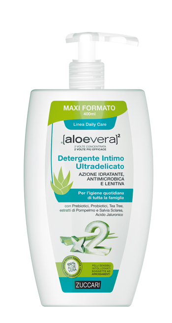 ALOEVERA2 DETERGENTE INTIMO ULTRADELICATO 400 ML - Farmamood