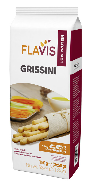 FLAVIS GRISSINI APROTEICI 3 PORZIONI DA 50 G - Farmamood