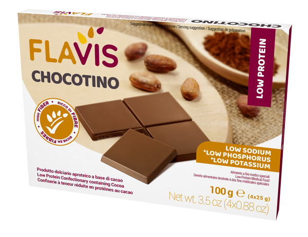 FLAVIS CHOCOTINO 4 PORZIONI DA 25 G - Farmamood