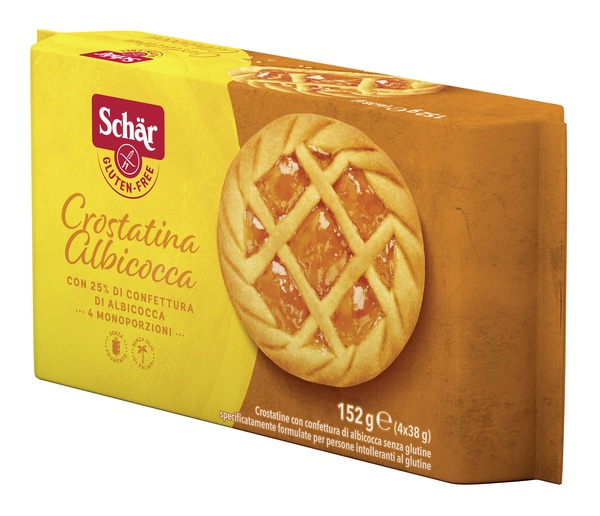 SCHAR CROSTATINA CON CONFETTURA DI ALBICOCCA 4 MONOPORZIONI DA 35 G - Farmamood