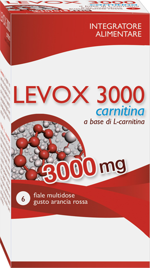 LEVOX 3000 CARNITINA 6 FLACONCINI DA 25 ML - Farmamood
