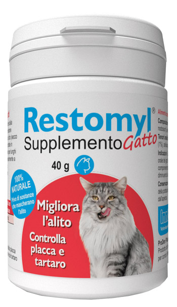 RESTOMYL SUPPLEMENTO GATTO FLACONCINO 40 G - Farmamood