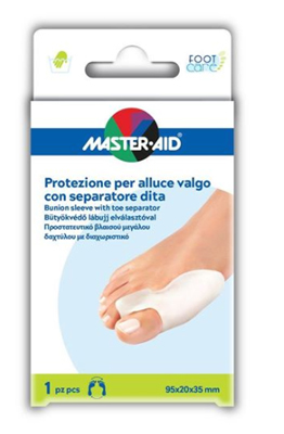 PROTEZIONE MASTER-AID PER ALLUCE VALGO CON SEPARATORE DITA INTEGRATO 1 PEZZO - Farmamood