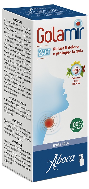 GOLAMIR 2ACT SPRAY 30 ML NO ALCOOL ADULTI E BAMBINI DA UN ANNO DI ETA' - Farmamood
