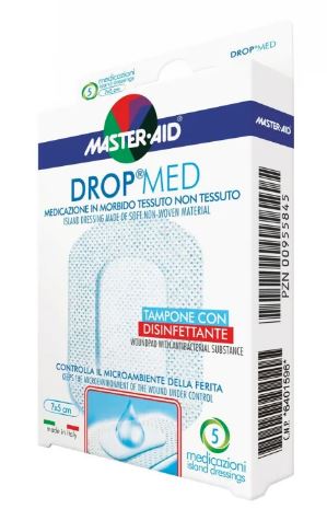 MEDICAZIONE MASTER-AID DROP MED 10 X 10 CM 5 PEZZI - Farmamood
