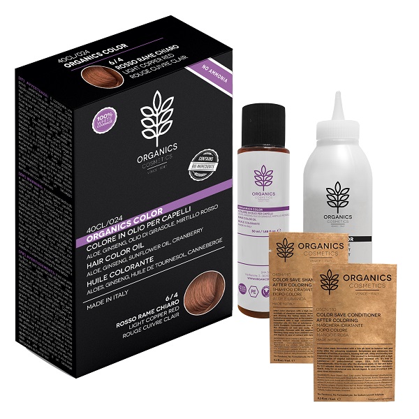 ORGANICS PHARM ORGANICS COLOR 6/4 ROSSO RAME CHIARO - Farmamood