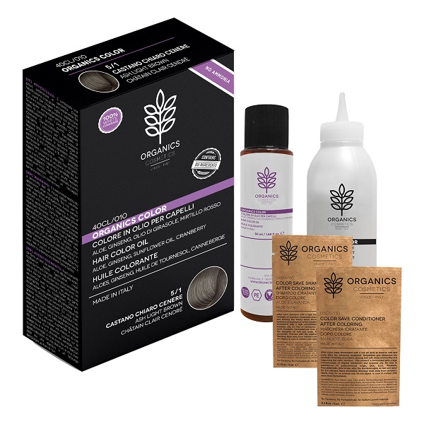ORGANICS PHARM ORGANICS COLOR 5/1 CASTANO CHIARO CENERE - Farmamood