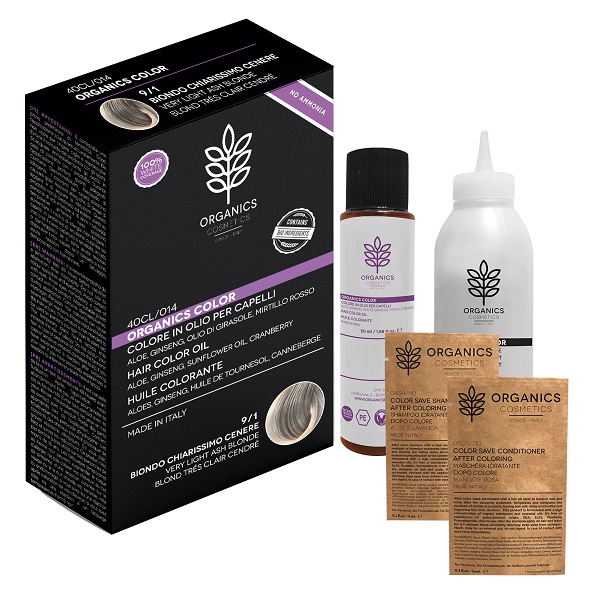 ORGANICS PHARM ORGANICS COLOR 9/1 BIONDO CHIARISSIMO CENERE - Farmamood