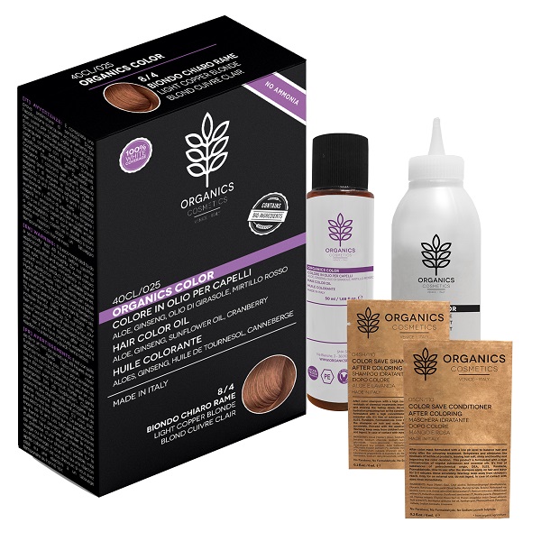 ORGANICS PHARM ORGANICS COLOR 8/4 BIONDO CHIARO RAME - Farmamood