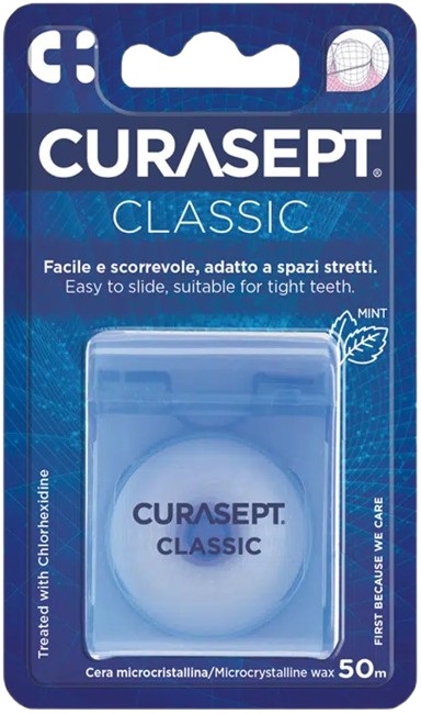 CURASEPT FLOSS CLASSIC CERATO CLOREXIDINA - Farmamood