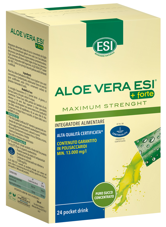 ESI ALOE VERA SUCCO + FORTE 24 POCKET DRINK - Farmamood