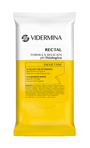 VIDERMINA RECTAL SALVIETTINE 15 PEZZI - Farmamood